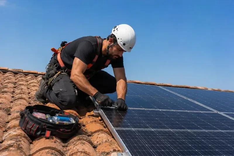 Maintenance et monitoring de panneaux solaires à Aurice